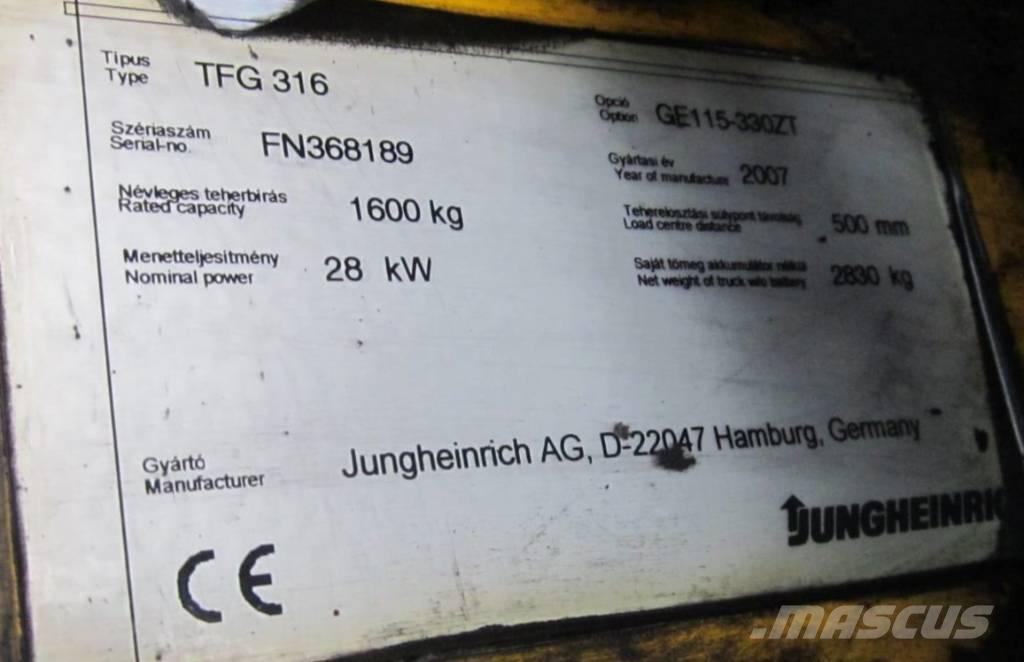 Jungheinrich TFG 316 LPG heftrucks