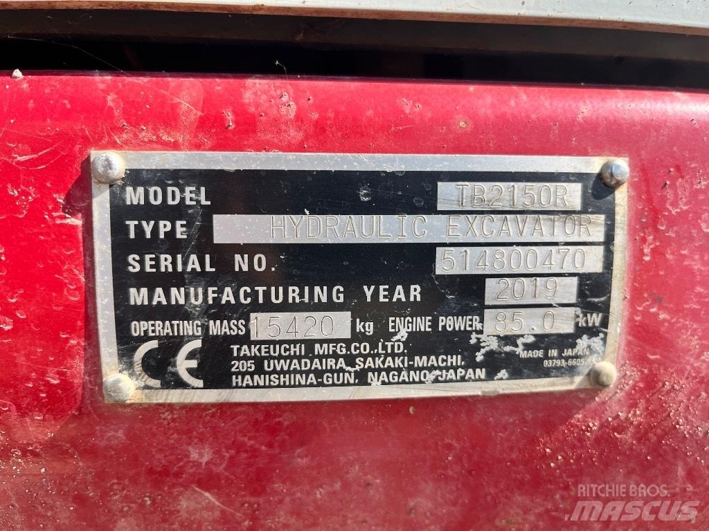 Takeuchi TB 2150 R Rupsgraafmachines