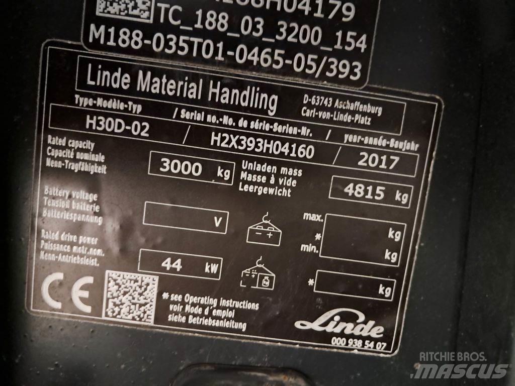 Linde H30D-02 Diesel heftrucks
