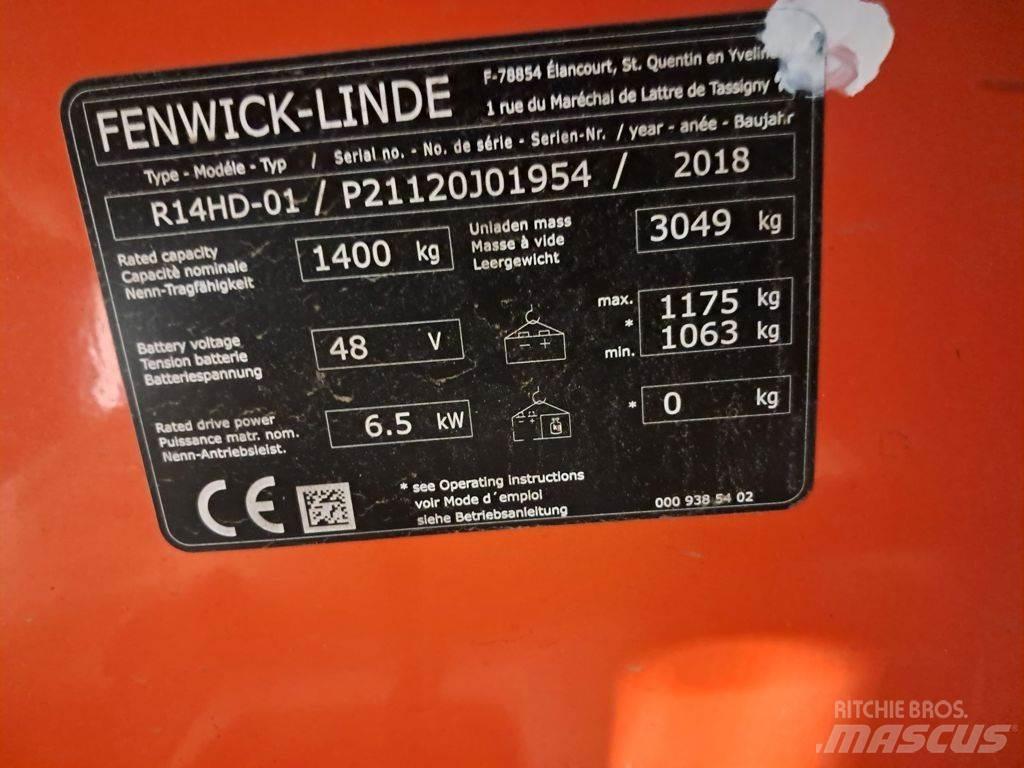 Linde R14 HD Reachtruck voor hoog niveau