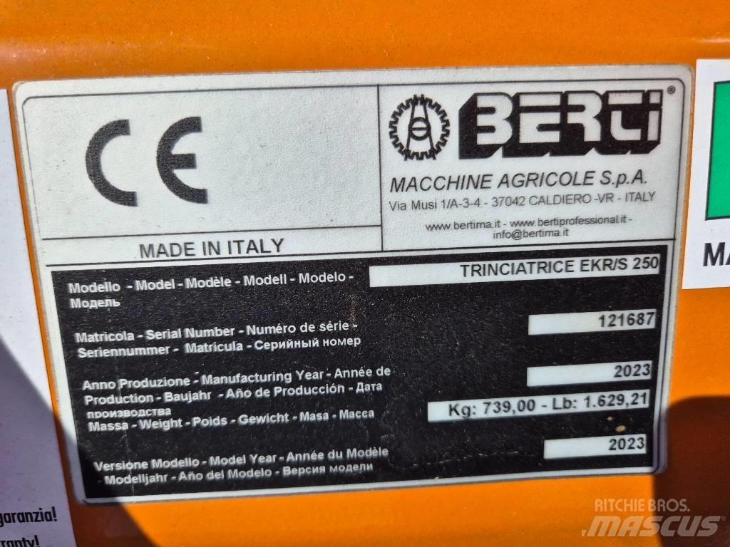 Berti EKR-S 250 Klepelmaaiers