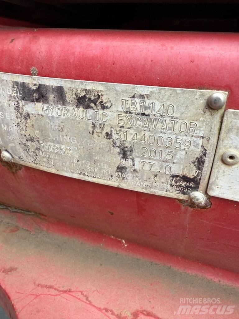 Takeuchi TB 1140 Rupsgraafmachines