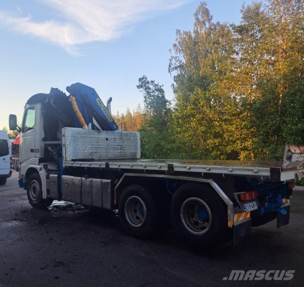 Volvo FH 12 380 Vlakke laadvloer met kraan