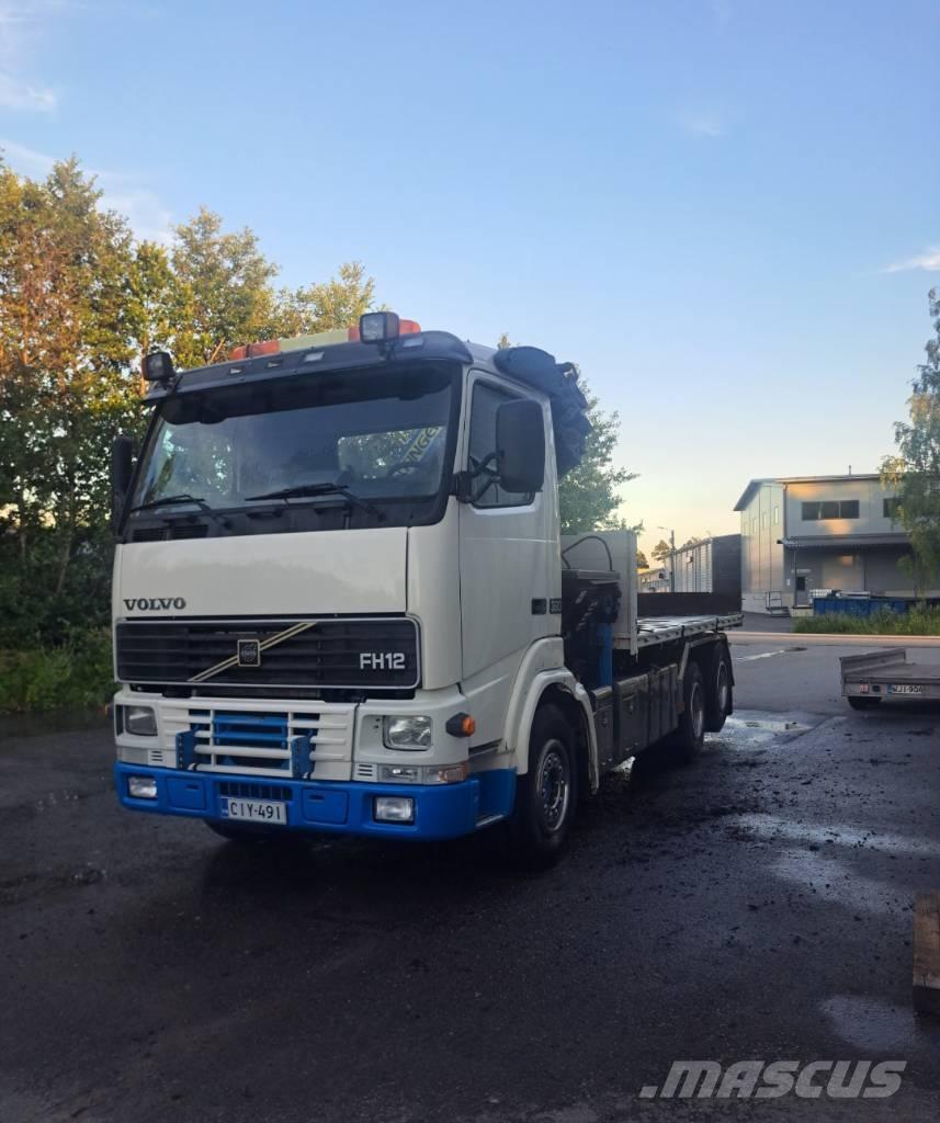 Volvo FH 12 380 Vlakke laadvloer met kraan