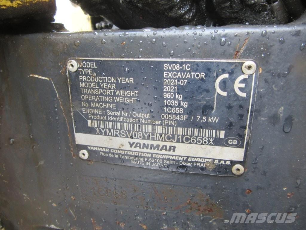 Yanmar SV08 Rupsgraafmachines