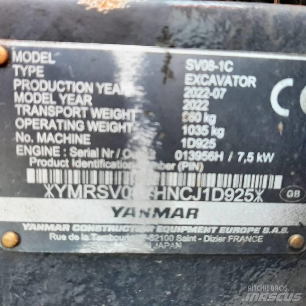 Yanmar SV 08 Minigraafmachines < 7t