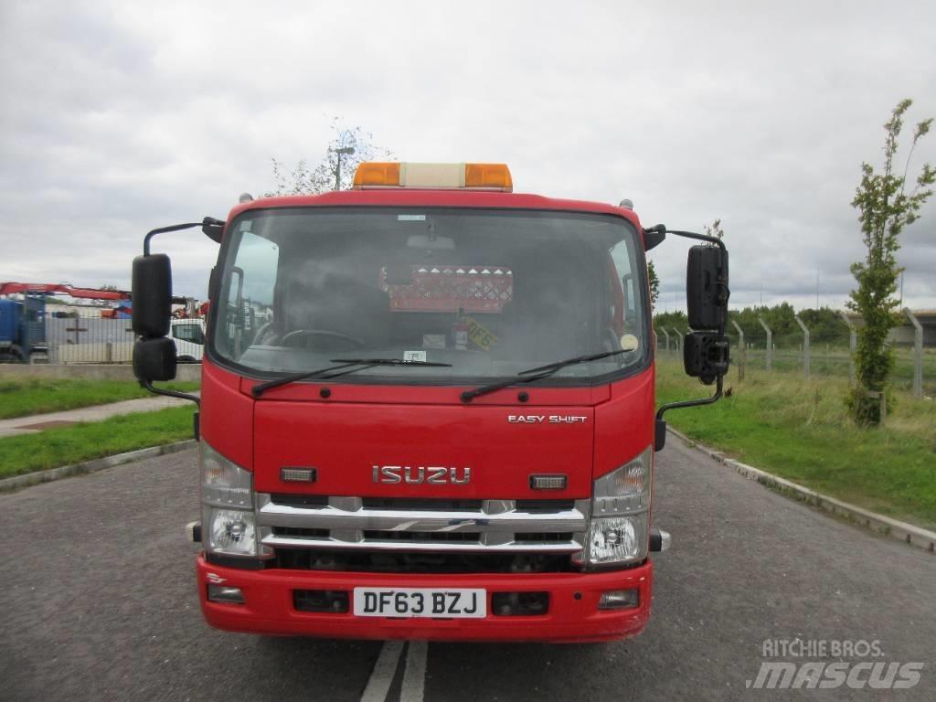 Isuzu N 75.190 Vrachtwagen met vlakke laadvloer en lier