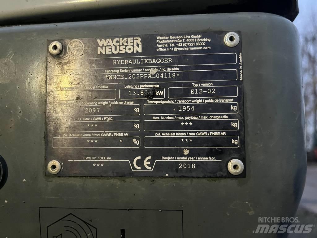 Wacker Neuson ET 18 Minigraafmachines < 7t