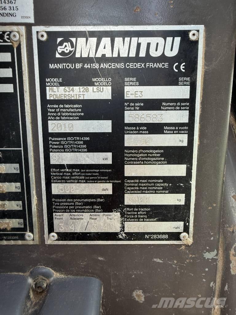 Manitou MLT 634-120 Verreikers