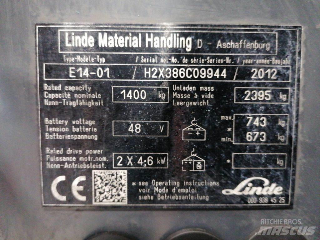 Linde E14-01 Elektrische heftrucks