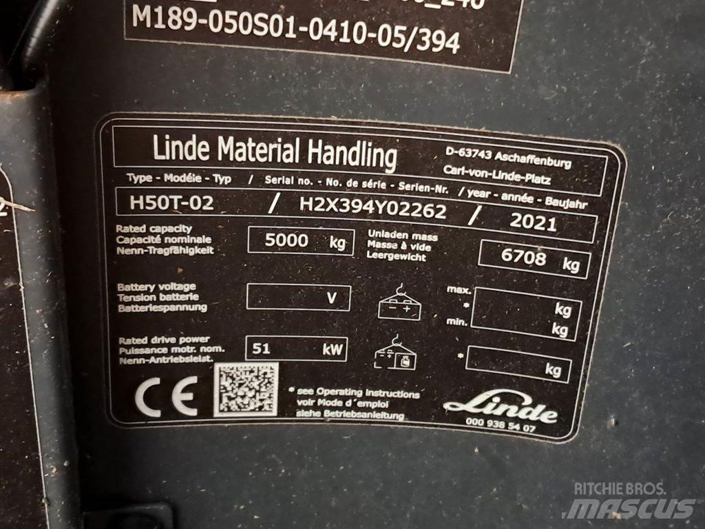 Linde H50T-02 LPG heftrucks