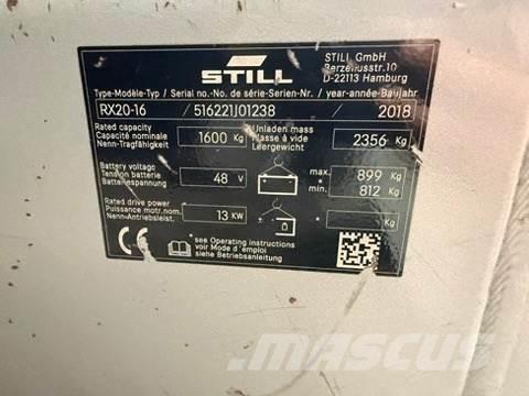 Still RX20-16 Elektrische heftrucks