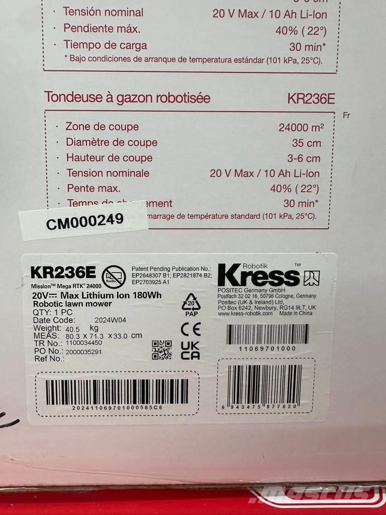 Kress KR236E Robotmaaiers