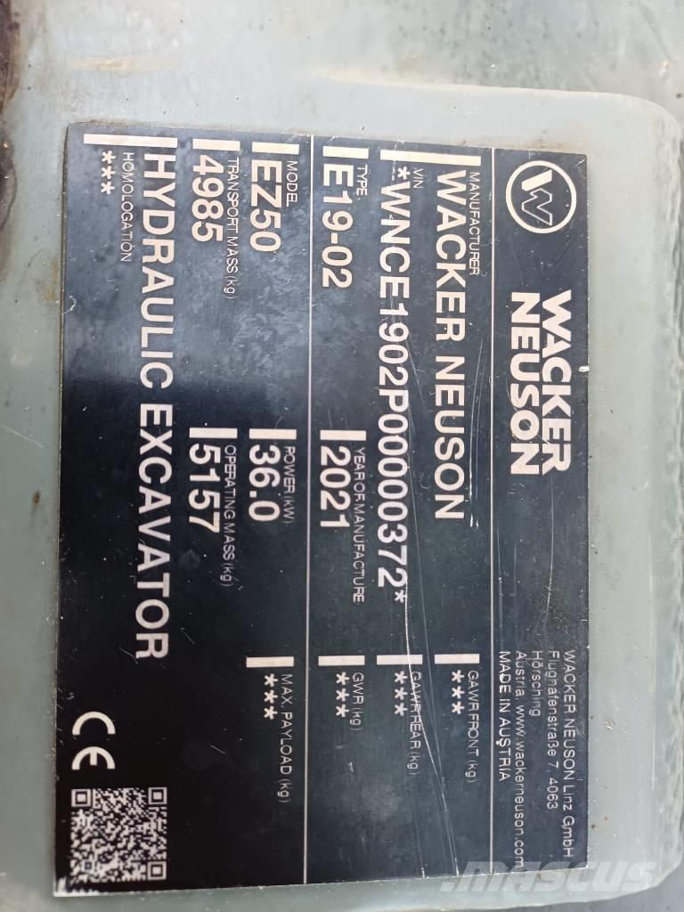 Wacker Neuson EZ 50 Minigraafmachines < 7t