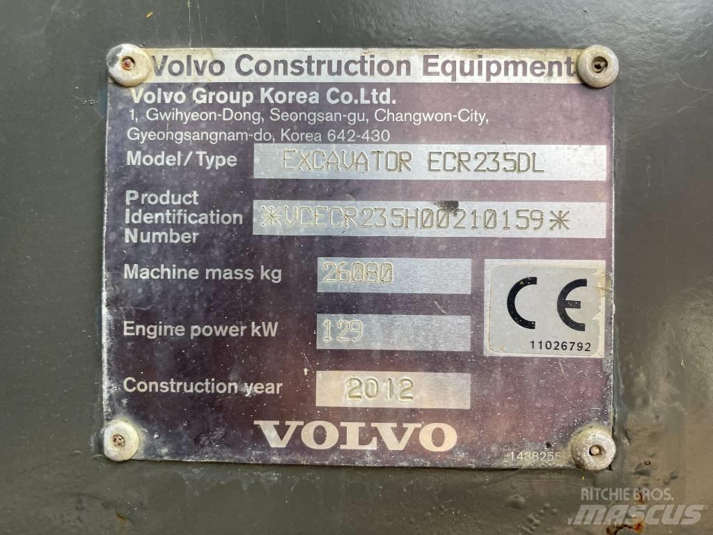 Volvo ECR 235 DL Rupsgraafmachines