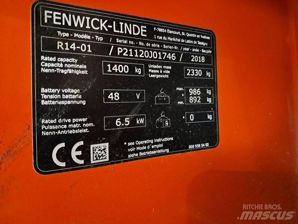 Linde R14-01 Reachtruck voor hoog niveau