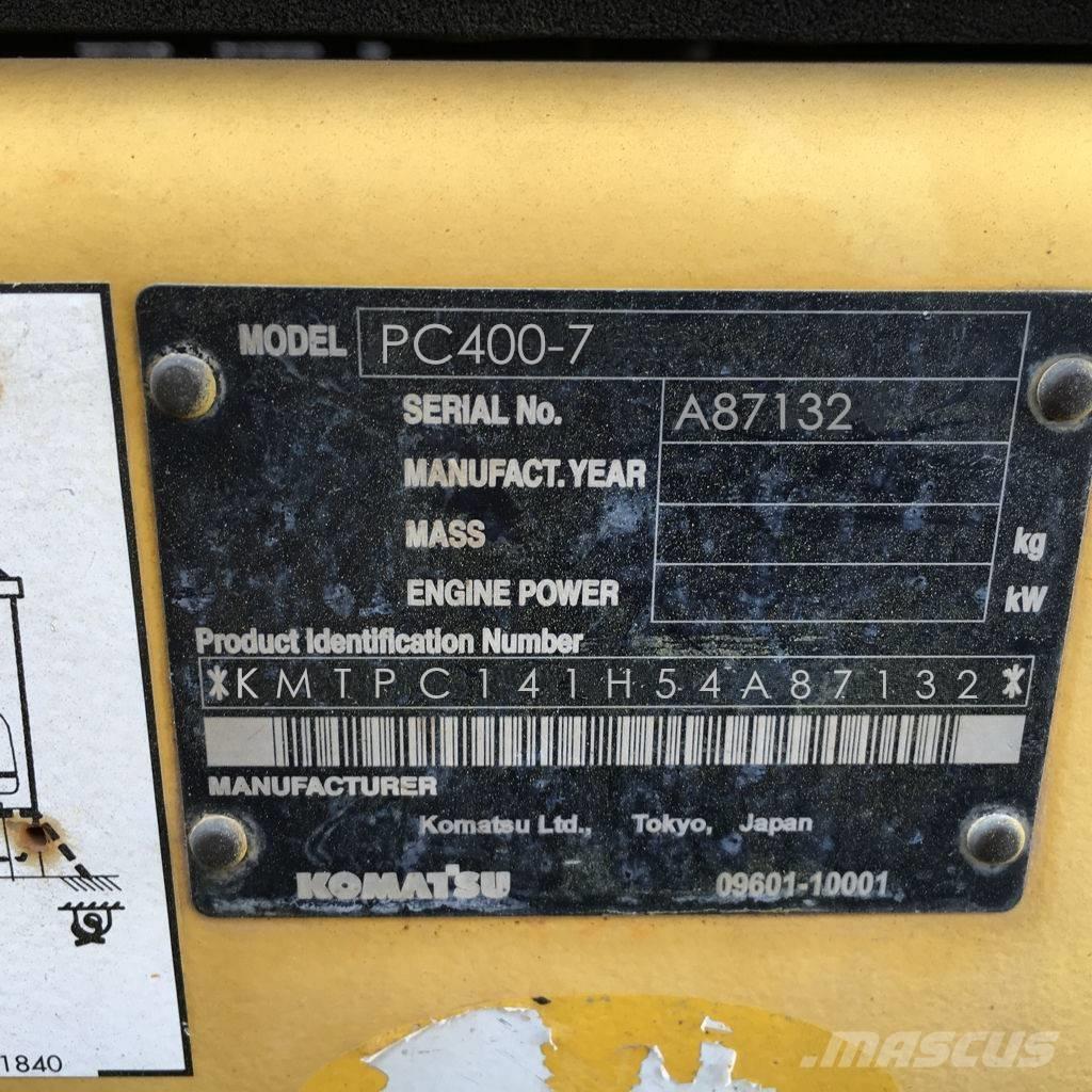Komatsu PC 400-7 Rupsgraafmachines
