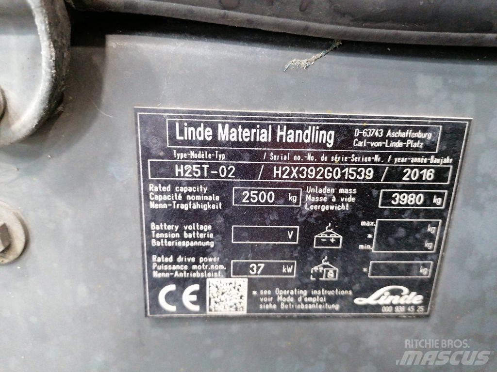 Linde H25T-02 LPG heftrucks