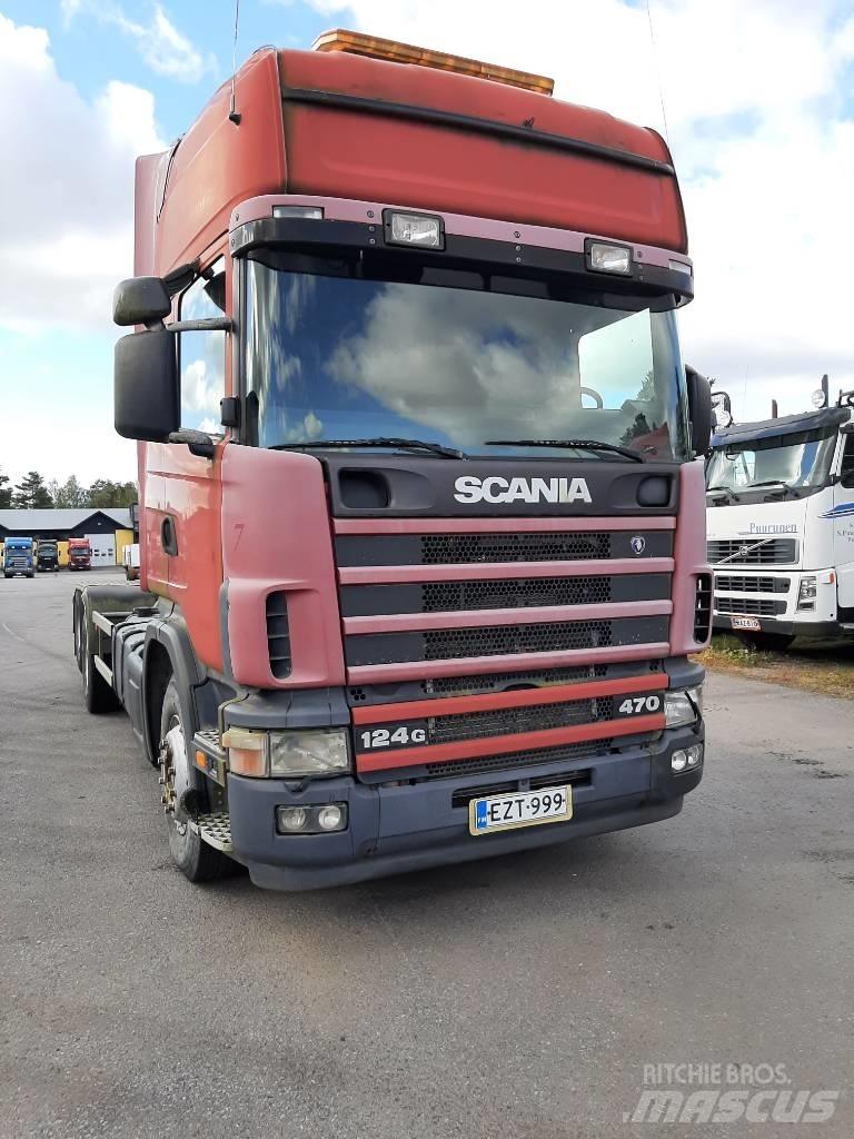 Scania R 124 Vrachtwagen met containersysteem