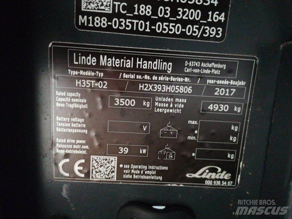 Linde H35T-02 LPG heftrucks