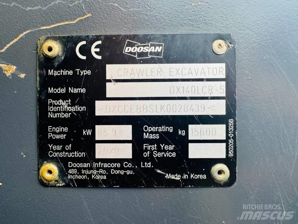 Doosan DX 140 LCR-5 Rupsgraafmachines