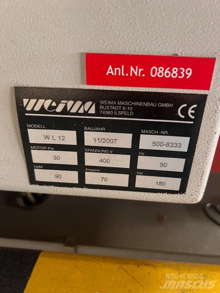 Weima HWV 3000 / WL12 Shredders