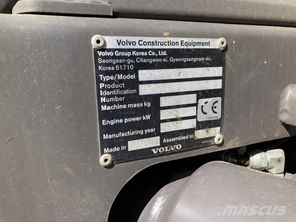 Volvo ECR 88 D Midigraafmachines 7t - 12t