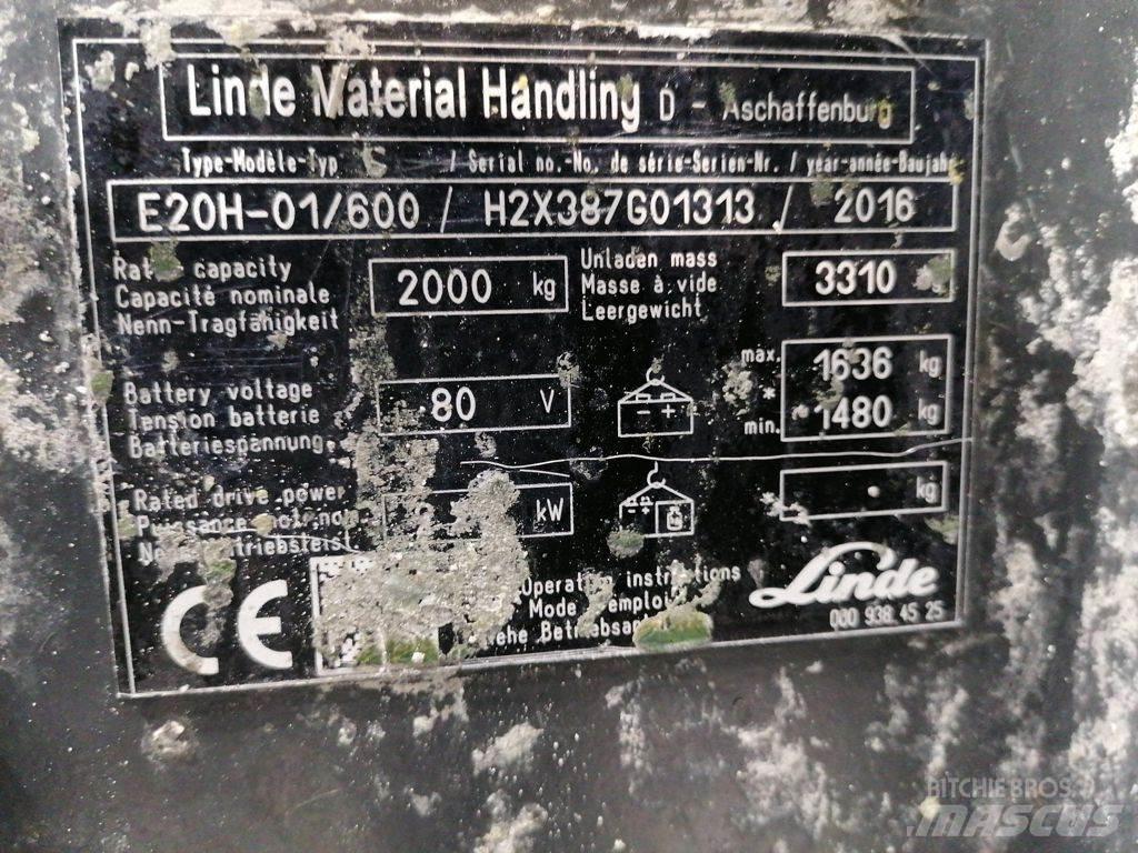Linde E20H-01/600 Elektrische heftrucks
