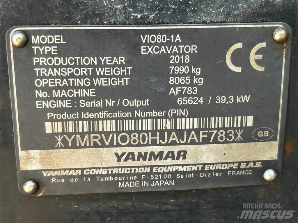 Yanmar Vio 80-1A Midigraafmachines 7t - 12t