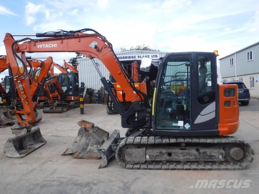 Hitachi ZX 85 US B-6 Midigraafmachines 7t - 12t