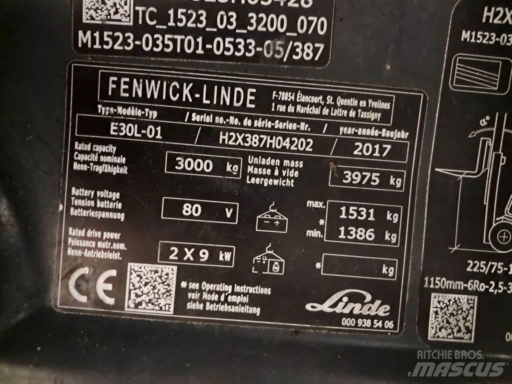 Linde E30L-01 Elektrische heftrucks
