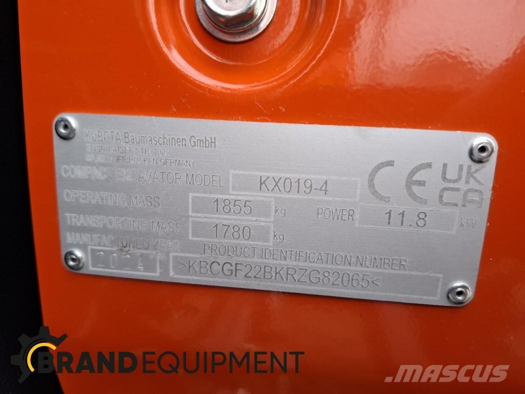 Kubota KX019-4 Minigraafmachines < 7t