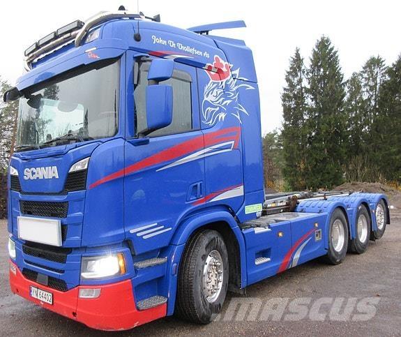 Scania R500 8x4*4 Containertrucks met kabelsysteem