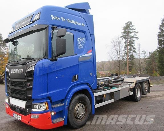 Scania R520 6x2*4 Containertrucks met kabelsysteem