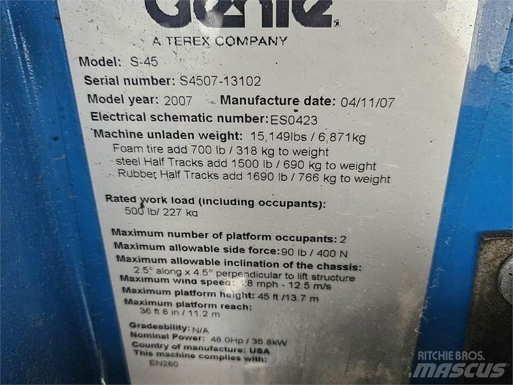 Genie S-45 Telescoophoogwerkers