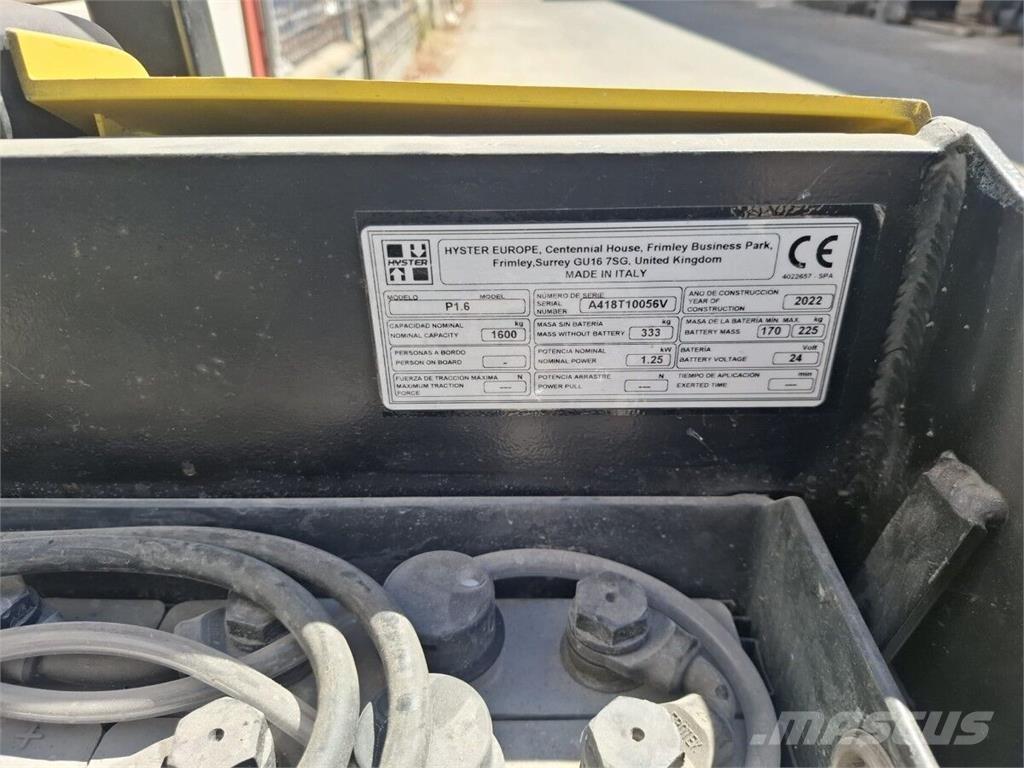 Hyster P1.6 Laden en Lossen - overige