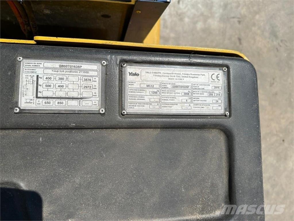 Yale MC12 Laden en Lossen - overige