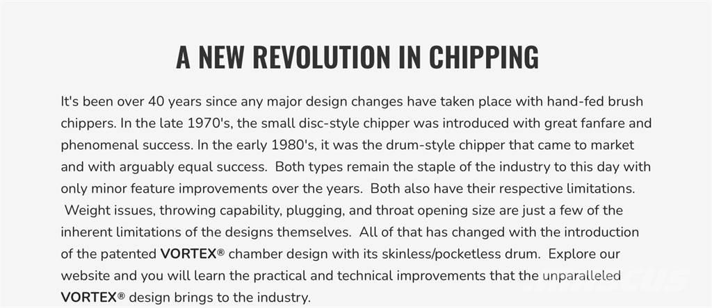 Vortex V-12 Houtversnipperaars