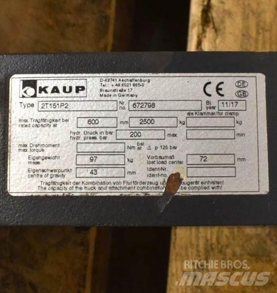 Kaup 2T151P2 Overige gebruikte aanbouwapparatuur en componenten