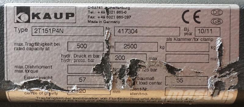 Kaup 2T151P4N Overige gebruikte aanbouwapparatuur en componenten