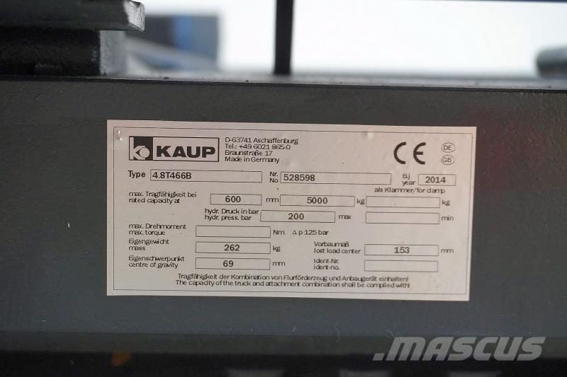 Kaup 4,8T 466B Overige gebruikte aanbouwapparatuur en componenten