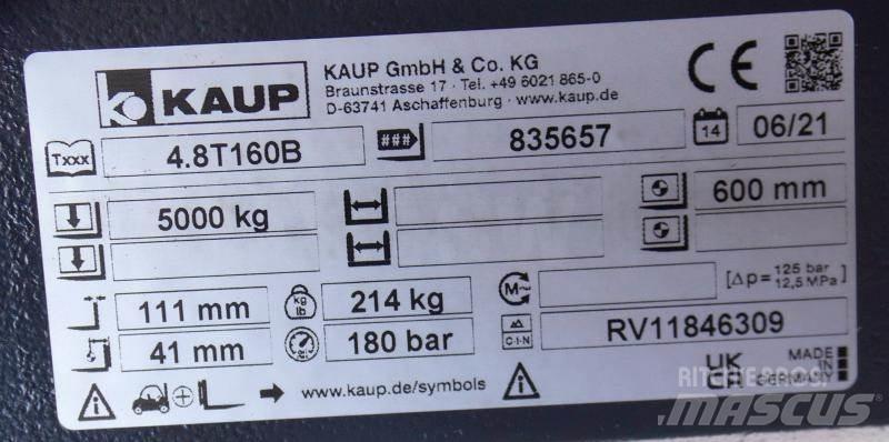 Kaup 4.8T160B Overige gebruikte aanbouwapparatuur en componenten