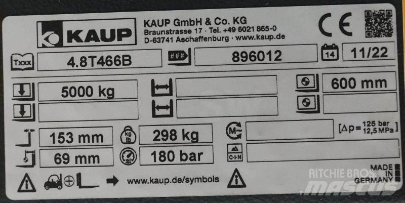 Kaup 4,8T466B Overige gebruikte aanbouwapparatuur en componenten