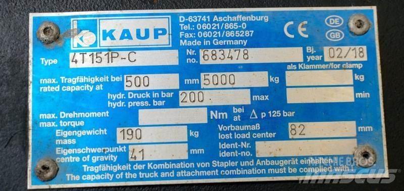 Kaup 4T151P-C Overige gebruikte aanbouwapparatuur en componenten
