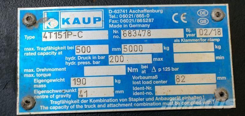 Kaup 4T151P-C Overige gebruikte aanbouwapparatuur en componenten