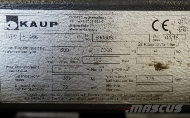 Kaup 6T466 Overige gebruikte aanbouwapparatuur en componenten