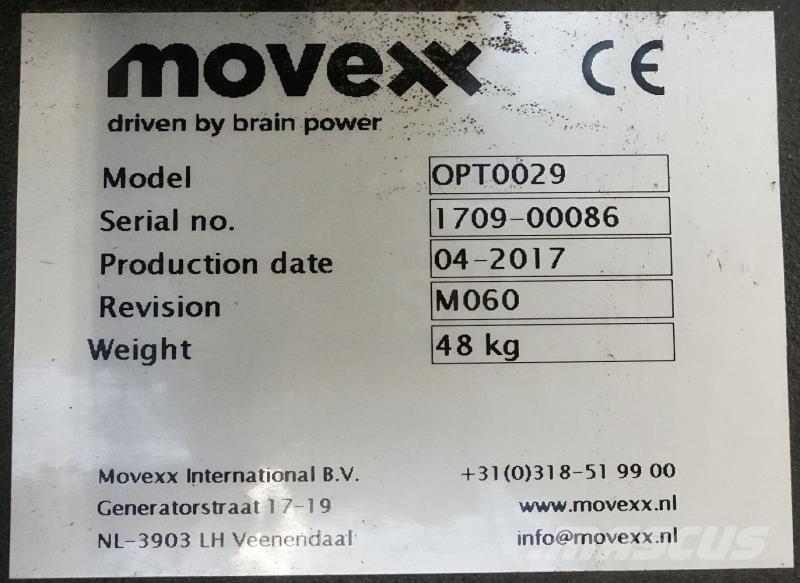 Movexx OPT0029 Overige gebruikte aanbouwapparatuur en componenten