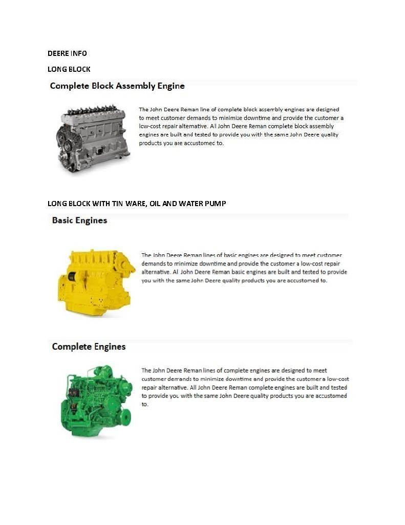 John Deere 4024T Motoren