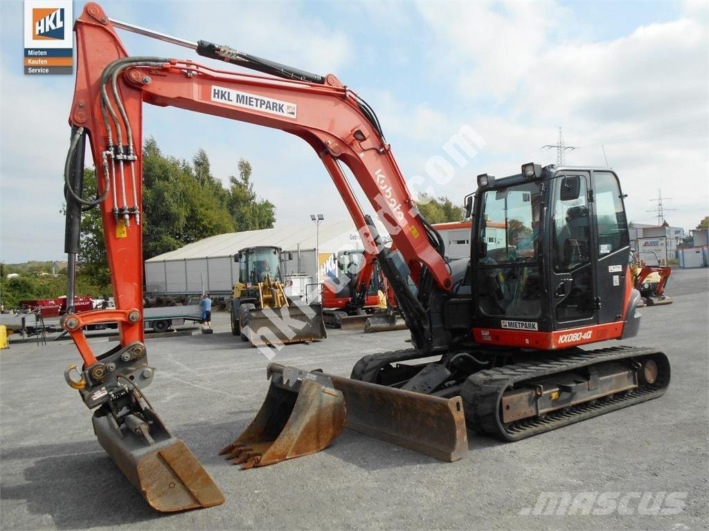 Kubota KX 080-4 Minigraafmachines < 7t
