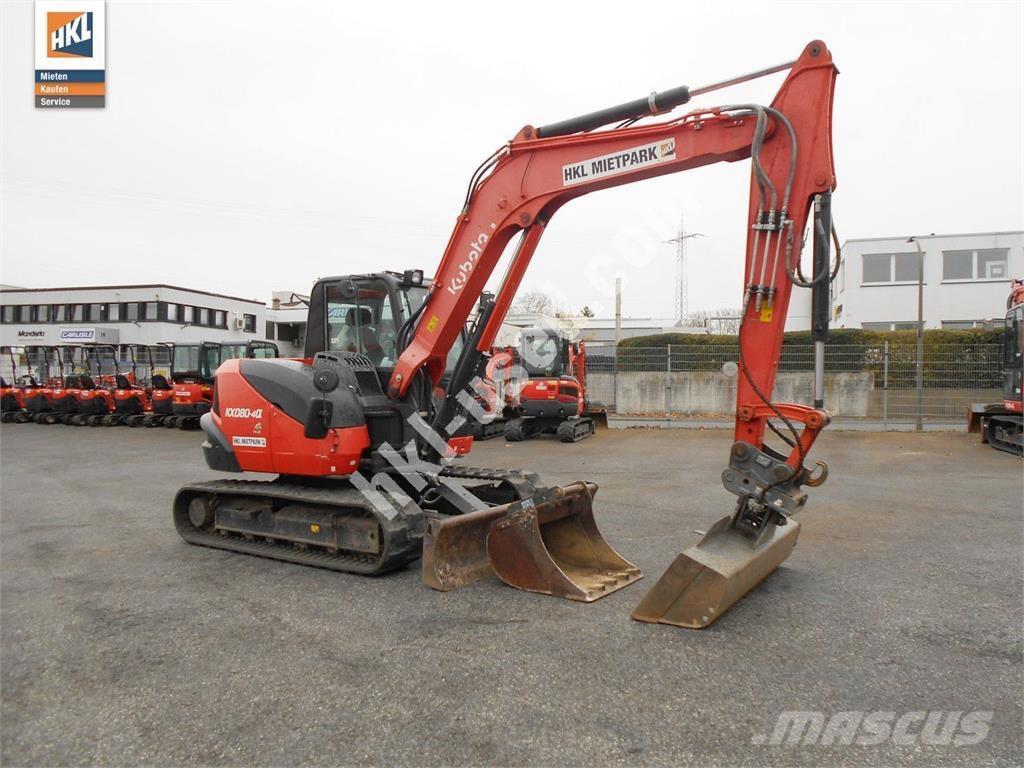 Kubota KX 080-4 Minigraafmachines < 7t